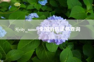 郴州全国消防证书查询