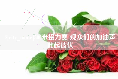 郴州500米接力赛-观众们的加油声此起彼伏
