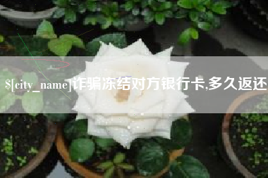 郴州诈骗冻结对方银行卡,多久返还