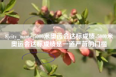 郴州5000米奥运会达标成绩-5000米奥运会达标成绩是一道严苛的门槛