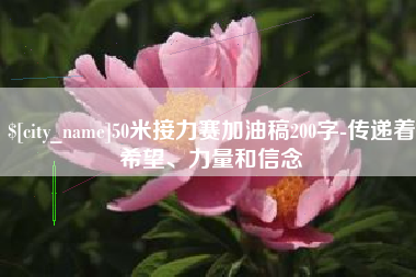 郴州50米接力赛加油稿200字-传递着希望、力量和信念