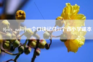 郴州一个口诀记住34个省小学课本