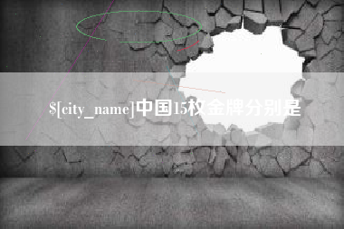 郴州中国15枚金牌分别是