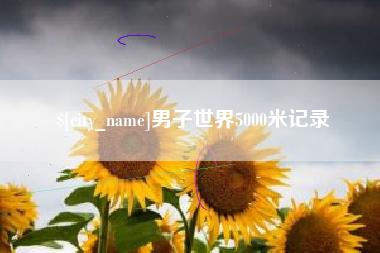 郴州男子世界5000米记录