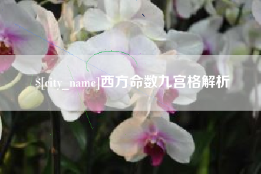 郴州西方命数九宫格解析
