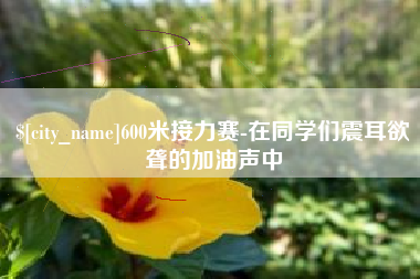 郴州600米接力赛-在同学们震耳欲聋的加油声中
