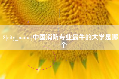 郴州中国消防专业最牛的大学是哪一个