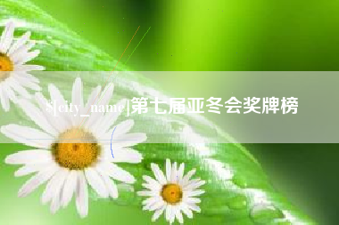 郴州第七届亚冬会奖牌榜