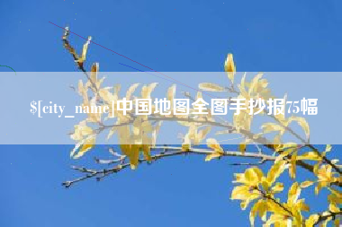 郴州中国地图全图手抄报75幅