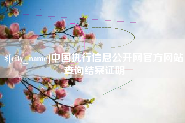 郴州中国执行信息公开网官方网站查询结案证明