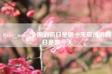 郴州全国消防日是哪一天宣传消防日是哪一天