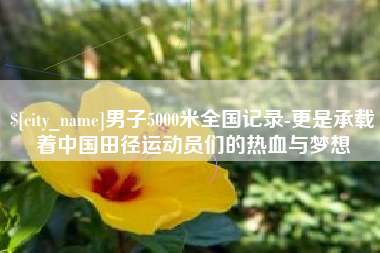 郴州男子5000米全国记录-更是承载着中国田径运动员们的热血与梦想