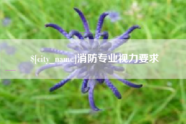 郴州消防专业视力要求