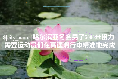 郴州哈尔滨亚冬会男子5000米接力-需要运动员们在高速滑行中精准地完成