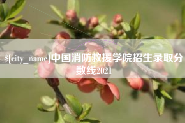 郴州中国消防救援学院招生录取分数线2021