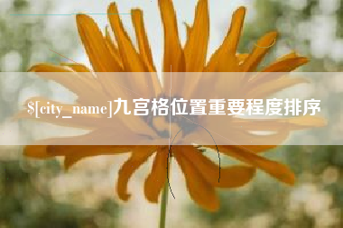 郴州九宫格位置重要程度排序