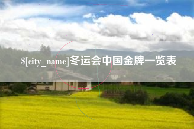 郴州冬运会中国金牌一览表