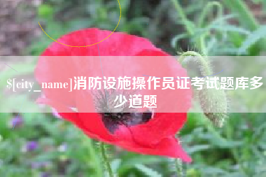 郴州消防设施操作员证考试题库多少道题