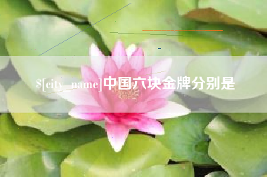 郴州中国六块金牌分别是