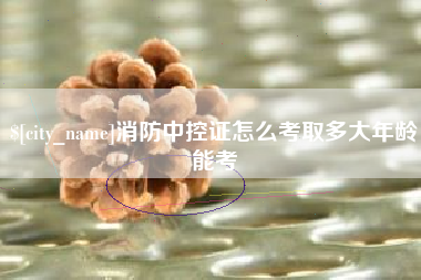 郴州消防中控证怎么考取多大年龄能考